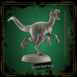 velociraptor Ismael fırıncı Garcia oyuncaklar oyunlar hayvan yaratık rakamlar masaüstü karakterler yaratıklar mağaza hayvanlar Dinozor Jurassic minyatür dinozorlar Saurian 3d print model - Mito3D