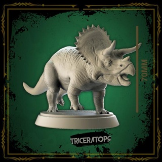 Triceratops Ismael fırıncı Garcia oyuncaklar oyunlar hayvan yaratık rakamlar masaüstü karakterler yaratıklar mağaza hayvanlar Dinozor Ejderha Jurassic minyatür dinozorlar Saurian gübre 3d print model - Mito3D