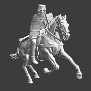 early medieval mounted knight great helmet northern crusades miniatures Tabletop Characters & Creatures Historical Universe Store figurine historical model warrior miniature norway cavalry toysoldier templar 28mm warhorse tabletom teutonic peipus ridder ritter folkunga trolle 3d print model - Mito3D