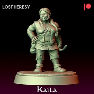 female dwarf adventurer lost heresy miniatures Tabletop Characters & Creatures Fantasy Universe Store figure rpg warhammer character miniature 28mm dnd dwarves aos 3d print model - Mito3D