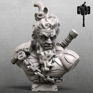 fuego gigante busto rg esculpir mesa caracteres criaturas fantasía universo ventilador Arte bustos LED dnd faregante 3d print model - Mito3D