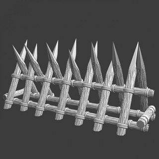 medieval protective palisade northern crusades miniatures Tabletop Characters & Creatures Historical Universe 3D Printable Terrain Store stl accessory battle gaming historical model protection wargaming defence field miniature infantry cavalry 28mm scenery stakes 3d print model - Mito3D