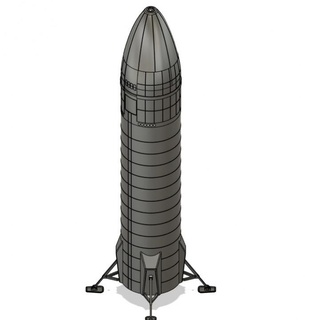 spacex Raumschiff hls geil van Ruine Spielzeuge Spiele Spielzeug Fahrzeuge Bildung Physik Platz Luftfahrt Rakete Mond NASA Artemis 3d print model - Mito3D