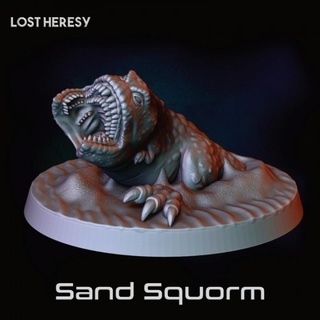 sand squorm lost heresy miniatures Tabletop Characters & Creatures Fantasy Universe Store characters creature monster orc ork rpg sci-fi orcs dune star wars dnd skirmish orks stargrave squig squigs supported worm 3d print model - Mito3D