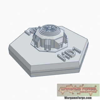 military armored silo hex map scale hmsmil003 wargame forge Store terrain battletech 3d print model - Mito3D