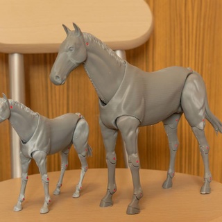 1 12 Rahmen Pferd beweglich Zahl Frottee Bassett Spielzeuge Spiele Tier Kreatur Zahlen Aktion 3d print model - Mito3D