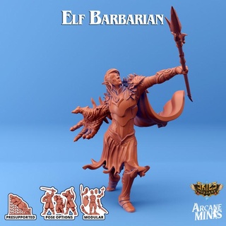elf barbarian arcane minis Store dragon dragons dungeons ear nature roleplay rpg magic steampunk pack dungeon ears elven d&d dnd folk pointy expansion elvish 5e eberron fair crew presupported pre-supported arcanapunk magipunk magitech sordane supported skies auran istari fair-folk pointy-ears 3d print model - Mito3D