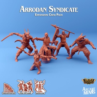 arrodan syndicate - expansion crew arcane minis Store bird dragon dragons dungeons elf female human old roleplay rpg magic steampunk telescope male dragonborn dungeon d&d dnd young 5e eberron presupported pre-supported arcanapunk magipunk magitech sordane mechanimal supported skies 3d print model - Mito3D