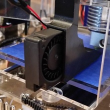 fabrikator mini Schicht Lüfter montieren bauen 3d Drucker fabrikatormini layerfan fabmini 3d print model - Mito3D