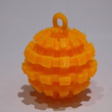 groovy pingente jóias livre charme colar suporte oculto esfera 3d print model - Mito3D