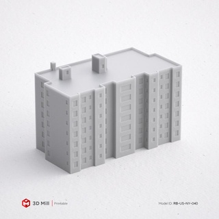 3d print miniature building rb-us-ny-040 mill Tabletop 3D Printable Terrain printable stl architecture city house industrial miniatures model modular street 3dprint 3dmodel diorama urban exterior 3dasset stucture 3d print model - Mito3D