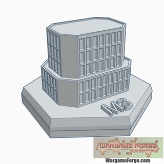 sci bâtiment 5 hexadécimal carte échelle hmssf005 jeu guerre forger boutique terrain Battletech 3d print model - Mito3D