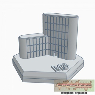 sci fi edificio 12 esadecimale carta geografica scala hmssf012 gioco guerra fucina negozio terreno battletech 3d print model - Mito3D