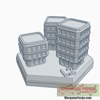 sci fi edificio 24 maleficio mapa escala hmssf024 juego guerra fragua Tienda terreno battletech 3d print model - Mito3D
