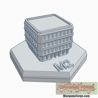 sci fi Gebäude 27 verhexen Karte Rahmen hmssf027 Kriegsspiel Schmiede Geschäft Terrain Battletech 3d print model - Mito3D