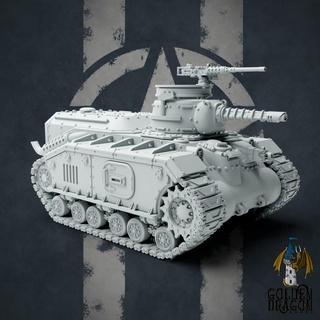 m48 caprina armored personnel carrier golden dragon games Tabletop Characters & Creatures Historical Universe Vehicles Machines 40k battle guard warhammer ww2 imperial american tabletop wargame ww1 chimera astra apc dieselpunk militarum 40000 gi grimdark 3d print model - Mito3D