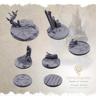scenic miniature bases ysval draco studios Tabletop accessories Store 3D Printable Terrain Fantasy rpg terrain 3d print model - Mito3D