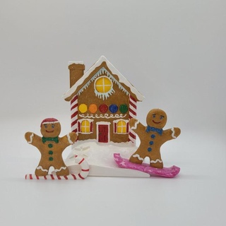 ginger bread men andrew goldberg Home & Garden Homeware Ornaments Festivities Christmas christmas man winter snow holiday 3d print model - Mito3D