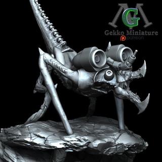 servitore mostro gekko miniatura tavolo personaggi creature fantasia universo negozio servitori d 3d print model - Mito3D