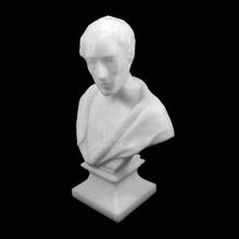 busto alexander pope peluquería instituto birmingham scan poeta roubiliac 3d print model - Mito3D