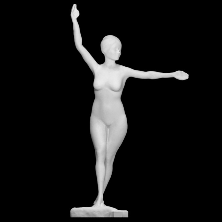 dancer ready dance foot barber institute birmingham scan woman bronze french nude ballerina fullbody ballet degas 3D print model - Mito3D