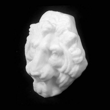 lion mask barber institute birmingham scan cat marble italian feline ceremonial 3d print model - Mito3D