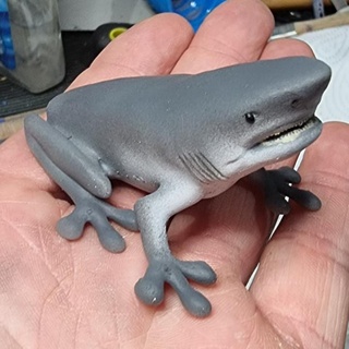 shog boltneck Toys & Games Animal Creature Figures creature funny shark frog 3d print model - Mito3D