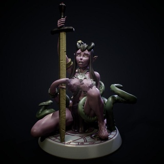 botched tiefling summoning jigglystix Tabletop NSFW Characters & Creatures Fantasy Universe 3d miniatures miniature 3dprint stylized 3dmodeling dungeonsanddragons minis dnd pathfinder dnd5e dndminiatures characterart 3d print model - Mito3D