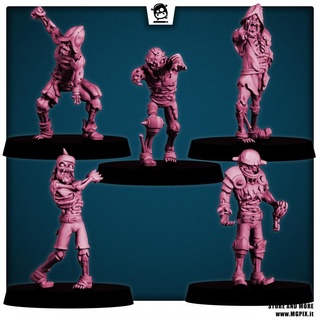 zombiler fantezi Futbol mgpix masaüstü karakterler yaratıklar Evren mağaza çanak rpg ölümsüz Warhammer zombi kan minyatür dnd 32mm gw scheleton mumya 3d print model - Mito3D