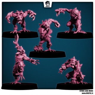ghouls fantasy football mgpix Tabletop Characters & Creatures Fantasy Universe Store bowl mummy rpg undead warhammer zombie blood miniature dnd 32mm gw scheleton 3d print model - Mito3D