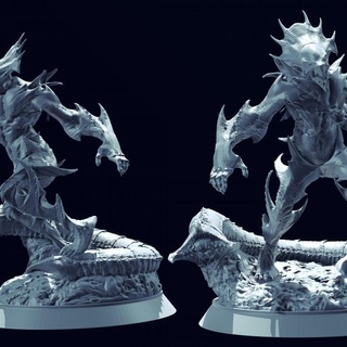 necromancer pose 3 gekko miniature Tabletop Characters & Creatures Fantasy Universe Store fantasy monster tabletop d&d 3d print model - Mito3D