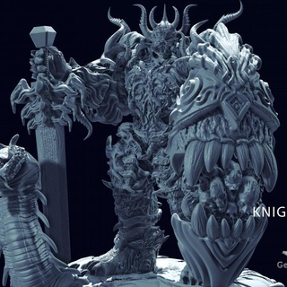 lord armor knight gekko miniature Tabletop Characters & Creatures Fantasy Universe Store fantasy character tabletop 3d print model - Mito3D