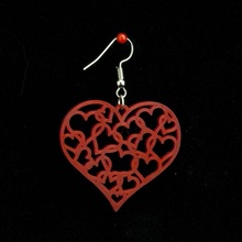 orecchini cuori 13 gioielli regalo cuore i san valentino gli orecchino stampa 3d Stampato in valentinesday giorno regali 3d print model - Mito3D