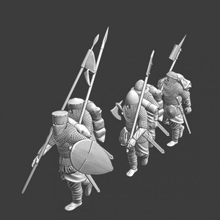 medieval army march - bundle transport northern crusades miniatures Tabletop Characters & Creatures Historical Universe Store figurines models wargaming infantry templar equipment warriors crusade escort crusaders teutonic backpacks 3d print model - Mito3D