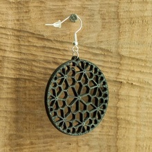 earrings floret pentagonal tiling 1 jewellery 3d printing printed 3d print model - Mito3D