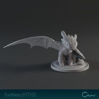 toothless cape wyrm Fan Art Action Figures dragon fanart howtotrainyourdragon nightfury 3d print model - Mito3D