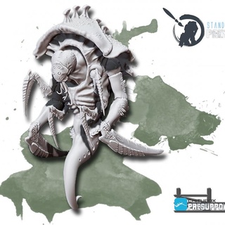 supermente stand 39 art pintura 40k batalla cerebro garras insecto invasores monstruo martillo guerra jefe mantis zerg extraterrestres tiránidos genestealer xenos 3d print model - Mito3D