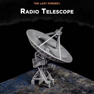 radio télescope paresseux forger boutique industriel structure terrain miniature scifi jeu guerre astronomie 6mm 10mm radar Battletech 3d print model - Mito3D