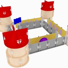 castello sabbia gioco giocattolo castelli byctrldesign 3d print model - Mito3D