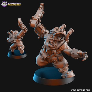 dwarf miner expedition scout b kyoushuneko miniatures Tabletop Characters & Creatures Sci-Fi Universe Store wargaming scifi squat 3d print model - Mito3D