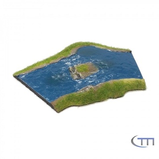 courbe modulaire rivière rg chapelle table 3D imprimable terrain boutique paysage 3d print model - Mito3D