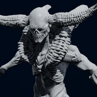 shadowfiend 75mm jeremy smith Tabletop Characters & Creatures Fantasy Universe demon creature monster villain evil shadow fiend d&d dnd 3d print model - Mito3D