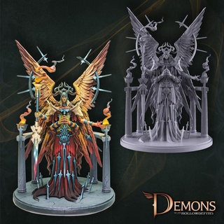 assamiel ailé Soleil dragonbond Draco studios table personnages créatures fantaisie univers horreur objets collection démons profondeurs creuses 3d print model - Mito3D