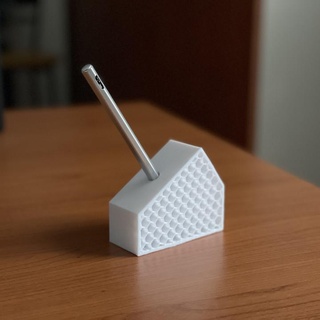 caneta suporte mauro palhaço casa jardim escritório titulares favo mel 3d print model - Mito3D