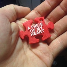 parça Anahtarlık set kalp moda aksesuar 3d print model - Mito3D