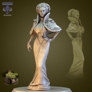 morantha nysarro Humain noble libre joindre tribu 10 mammouth usine table table personnages créatures fantaisie univers table table personnages créatures robe femelle Humain Dame reine femme noble Princesse manteau robe 3d print model - Mito3D