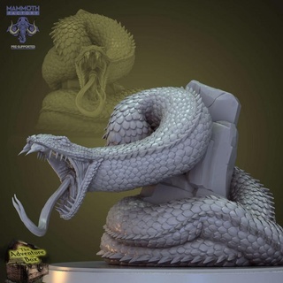 colmillo muerte constrictor serpiente gratis unirse tribu 10 mamut fábrica mesa caracteres criaturas fantasía universo bestia gigante monstruo rock colmillos escamas monstruosidad venenoso necrótico escamoso 3d print model - Mito3D