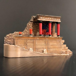 knossos Saray Girit Yunanistan miniworld3d Antik mimari bina Kent Yunan Roma tapınak şakak mabet atina Avrupa kale mini dünya minoan Minos düğümler Miken 3d print model - Mito3D