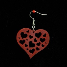 küpe 14 kalpler mücevher hediye kalp valentine Sevgililer 3d baskı baskılı Günü hediyeleri 3d print model - Mito3D