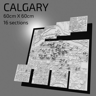 3d calgary digital files stl file map city art printed landmark model skyline 3dcityframes Education Geography Home & Garden Homeware Ornaments Store architecture buildings frame decor 3dart 3dprintedlandmark 3dcalgary calgary3dmap modelofcalgary calgarydecor calgaryskyline 3d print model - Mito3D